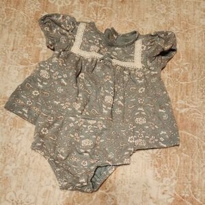 Floral Cowgirl Baby Dress with Bloomers